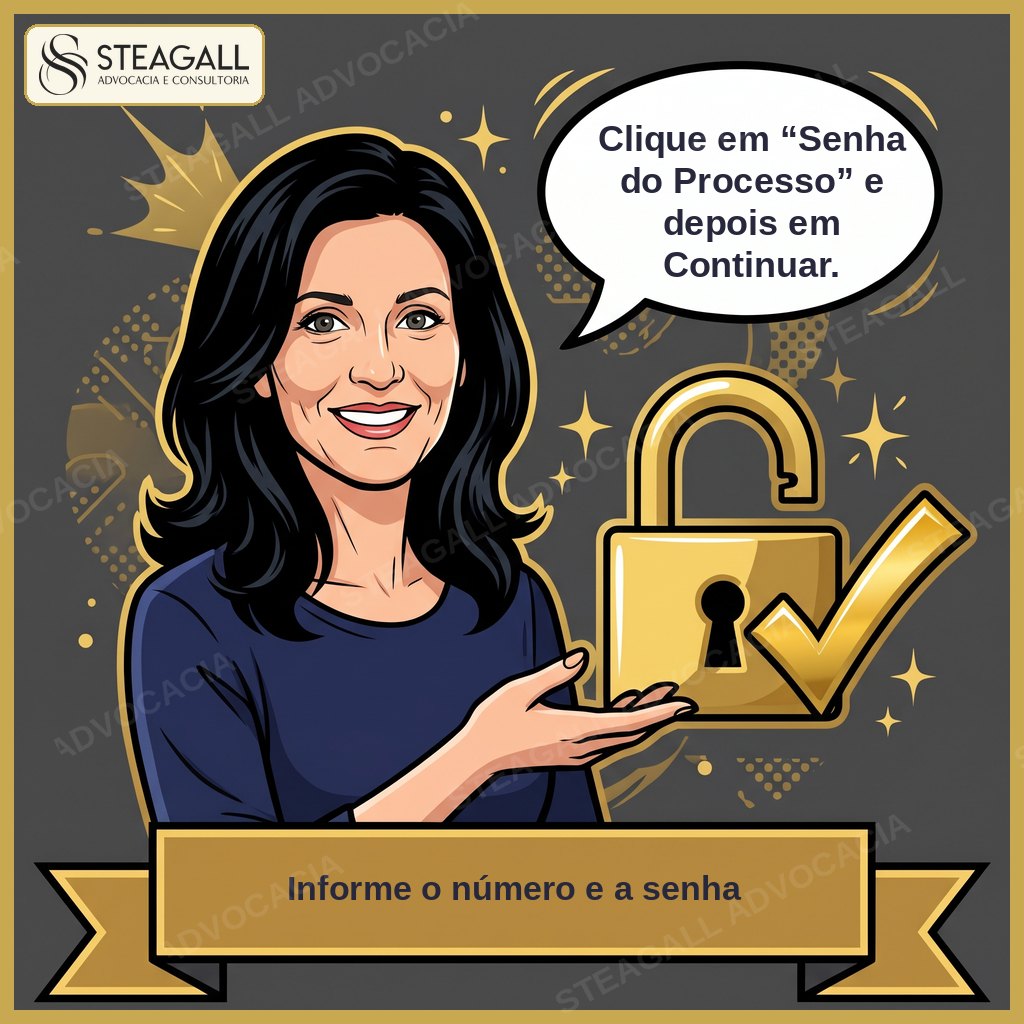 Dra. Mônica Steagall sorri ao lado de um cadeado dourado aberto com sinal de confirmado.